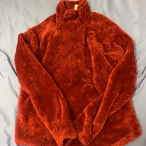 Fluffy turtle neck sweater